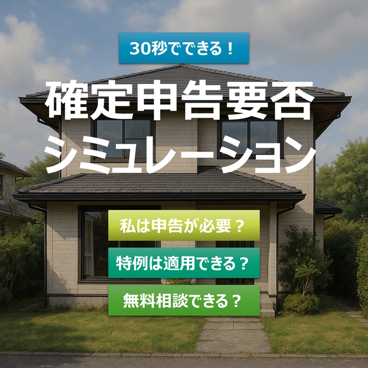 不動産を売却した方へ｜譲渡所得の確定申告と計算方法を徹底解説のページのタイトル画面イメージ。徐樹人所得とは？申告は必要？申告書の書き方は？船橋の税理士頼むといくらかかる？というお悩みに対応する。。

       width=